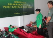 Kodim 0612/Tasikmalaya Gelar Donor Darah untuk Peringati HUT ke-79 Persit Kartika Chandra Kirana