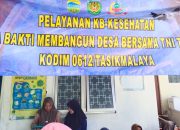 Dinsos PPKBP3A Tasikmalaya Gelar Pelayanan KB Gratis dalam TMMD 2025 di Desa Cikapinis