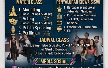 Demode Artist Management Buka Kelas Modelling hingga Acting, Bekali Talent dengan Beragam Keterampilan