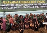Pangkostrad Resmikan Lahan Jagung 100 Hertare di Cikatomas Tasikmalaya