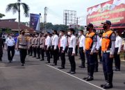 Pastikan Nataru Aman, Polres Tasikmalaya Apel Gelar Pasukan Ops Lilin Lodaya 2022